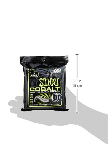 [Оригинальные] Струны для электрогитары ERNIE BALL 3721 (10-46) КОБАЛЬТ ОБЫЧНЫЙ ЭЛАСТИЧНЫЙ Набор из 3 штук