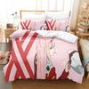 Zero Two (Darling In the FranXX) 002 Bedding Set Single Twin Full Queen King Size Bed Set Aldult Kid Bedroom Duvet Cover Sets