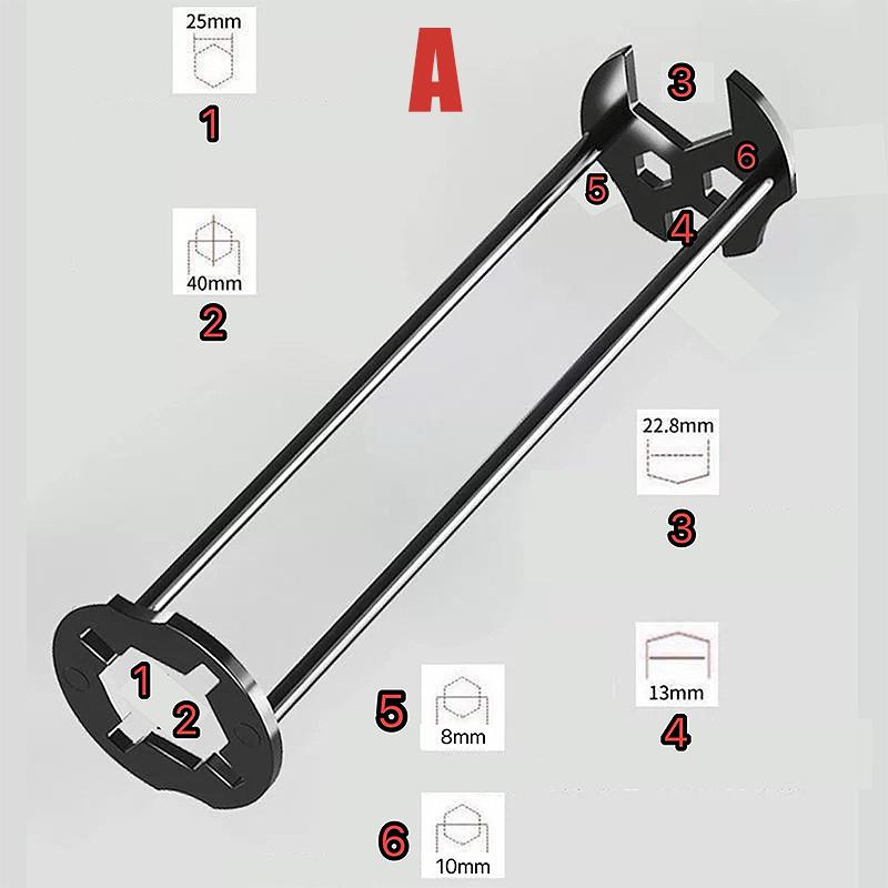 2 шт. Многофункциональный гаечный ключ для ремонта раковины из углеродистой стали, инструмент для установки смесителя раковины для ванной комнаты, кухни