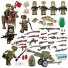 Military Doll Building Block Eight Volunteer Soldiers Doll Puzzle Toy