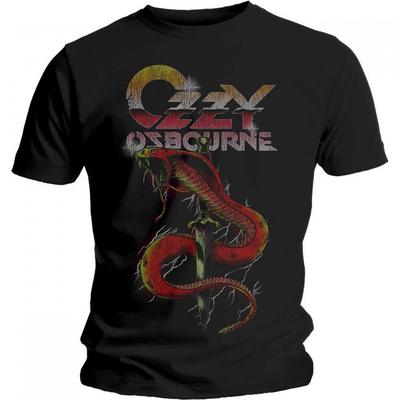 Ozzy Osbourne Унисекс Взрослая Винтажная Футболка со Змеей