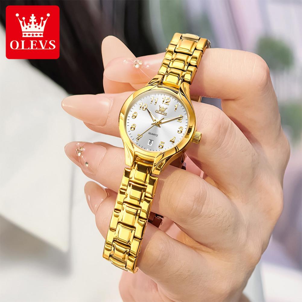 OLEVS Женские часы Роскошный Оригинальный Бренд Водонепроницаемые Люминесцентные Кварцевые Часы Автоматическая Дата Женские Часы Наручные