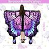 Fairy Festival Rave Dress Party Favor Cloak Butterfly Scarf Butterfly Wings Shawl Butterfly Costume