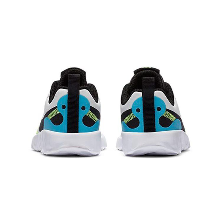 Nike Кроссовки Renew Lucent 2 низкие для малышей Черно-бело-голубые для младенцев и малышей CN8553-101