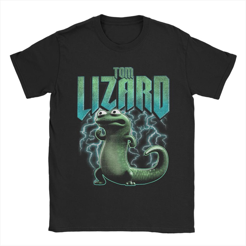 Lizard Cool Unisexs T Shirt Humorous Tees Short Sleeve O Neck TShirts Cotton Plus Size Clothes
