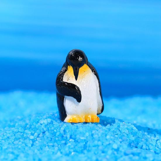 13 Pcs Mini Arctic Animals Figurines Set Miniature Penguin Ice Mountain Model for Micro Landscape Winter Fairy Garden Indoor Outdoor Accessories