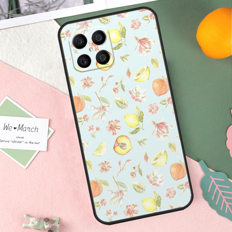 Розовые персики Эстетичный чехол для Honor 200 Lite 50 70 90 X9b X9a X8b X8a X8 X9 X9c Honor Magic 7 Pro 5 6 Lite Чехол