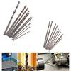 10Pcs/Box Mini Drill Hss Bit 0.8Mm-3.0Mm Straight Shank Pcb Twist Drill Bits Set