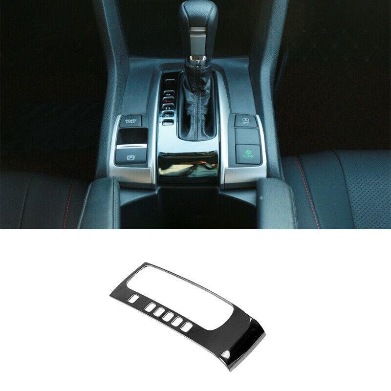 Central Console 2016-2021 For Honda Civic Gear Shift Frame Trim Black Steel