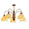 Cream Log-Style Chandelier: Eye-Caring, Super Bright Art Piece for Living Rooms, Bedrooms, and Halls.