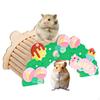 Hamster Bridge Bearded Dragon Wood Habitat Decor Rat Ladder Reptile Hideout for Guinea Pigs