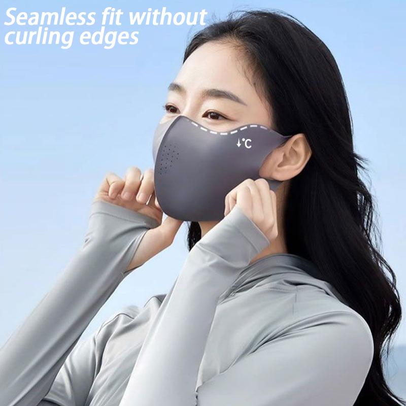 Uv Protection Breathable Face Mask 3D Seamless Full Face Outdoor Lightweight Sun Block Flex Fit