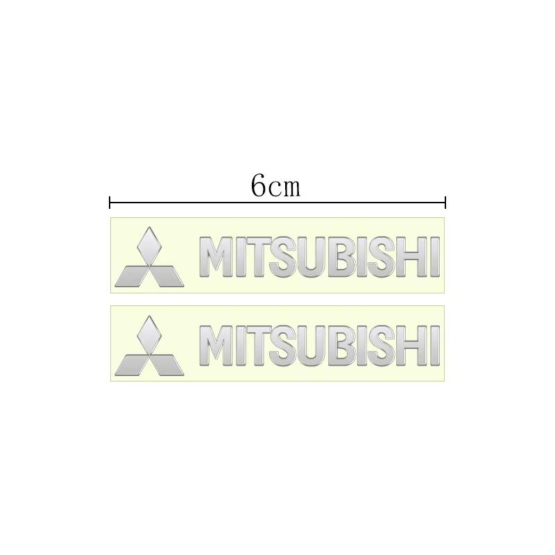 Car Window Wiper Stickers Metal emblem Auto Decor Decals For Mitsubishi ASX LANCER OUTLANDER PAJERO Ralliart Car Accessories