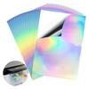 20Pcs Printable Holographic Sticker Paper A4 Dries Quickly Waterproof PET Rainbow for Ink Jet