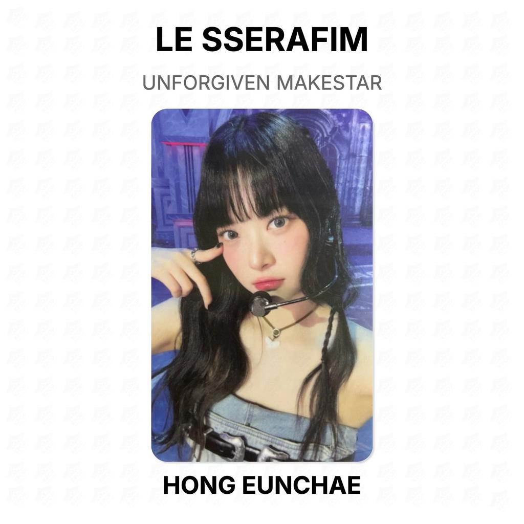 LE SSERAFIM UNFORGIVEN MAKESTAR Официальная фотокарточка