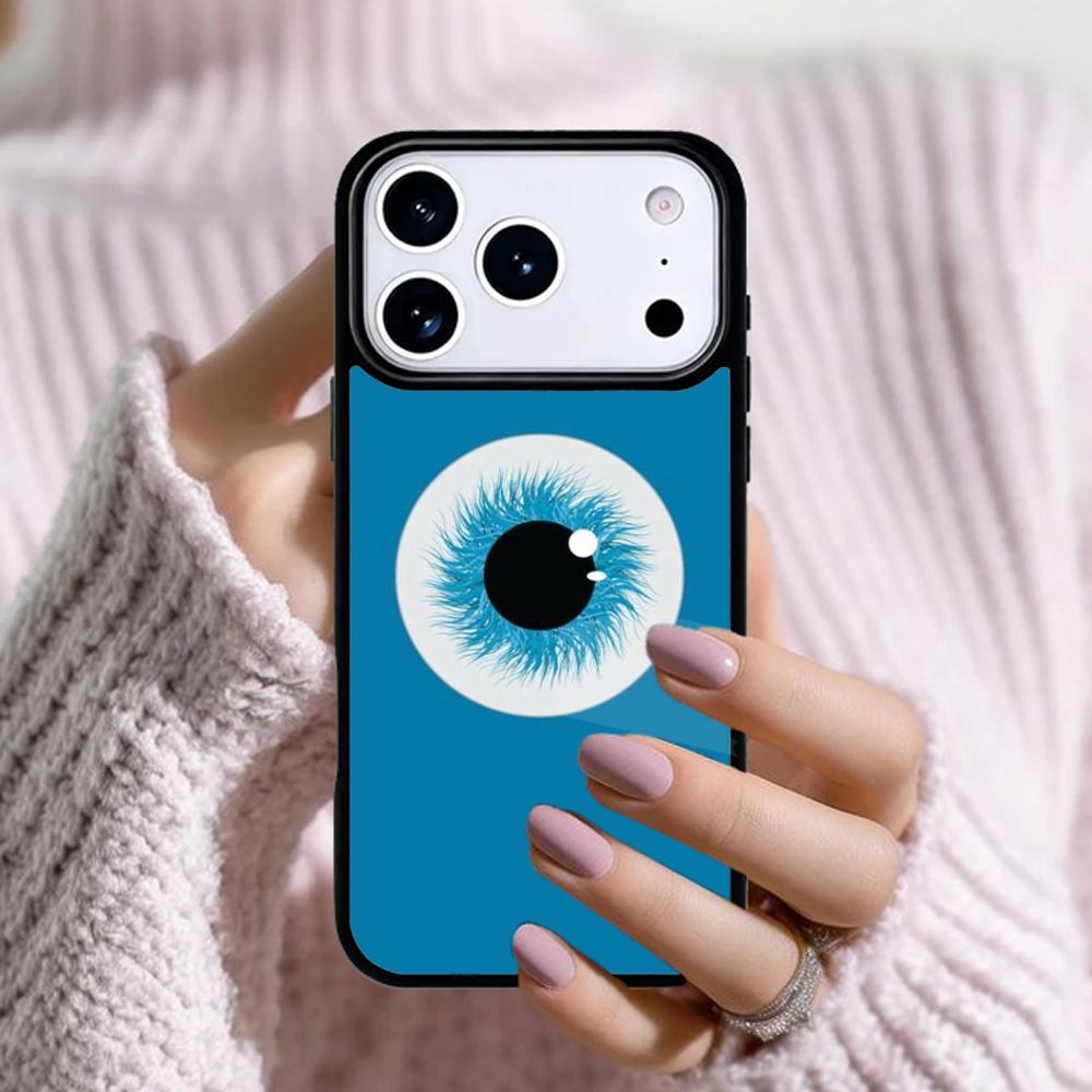 Чехол для телефона с сумасшедшим узором из глазных яблок Для Apple iPhone 17 Air 16E 15 14 Plus 13 12 11 Pro Max Mini Funda Cover