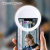 LED Rechargeable Selfie Fill Light Modes Ring Clip-on Round Beauty 3 Light Portable Anti-slip