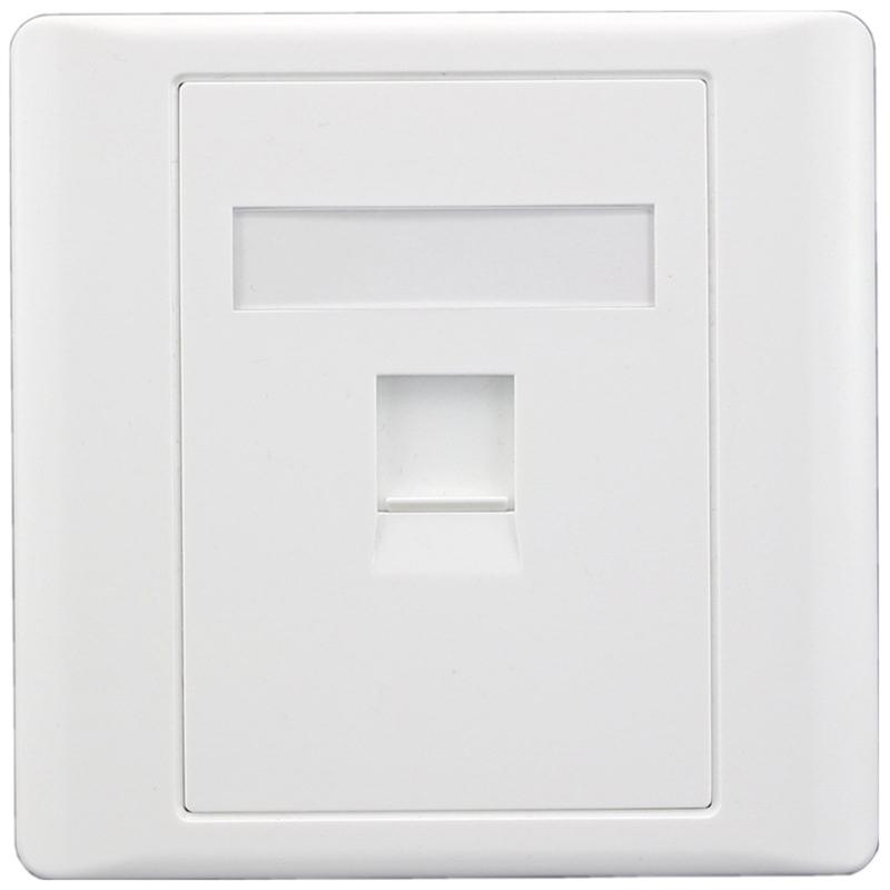 86 Type Network Ethernet LAN Gigabit RJ45 Cat6 Outlet Socket Keystone Faceplate