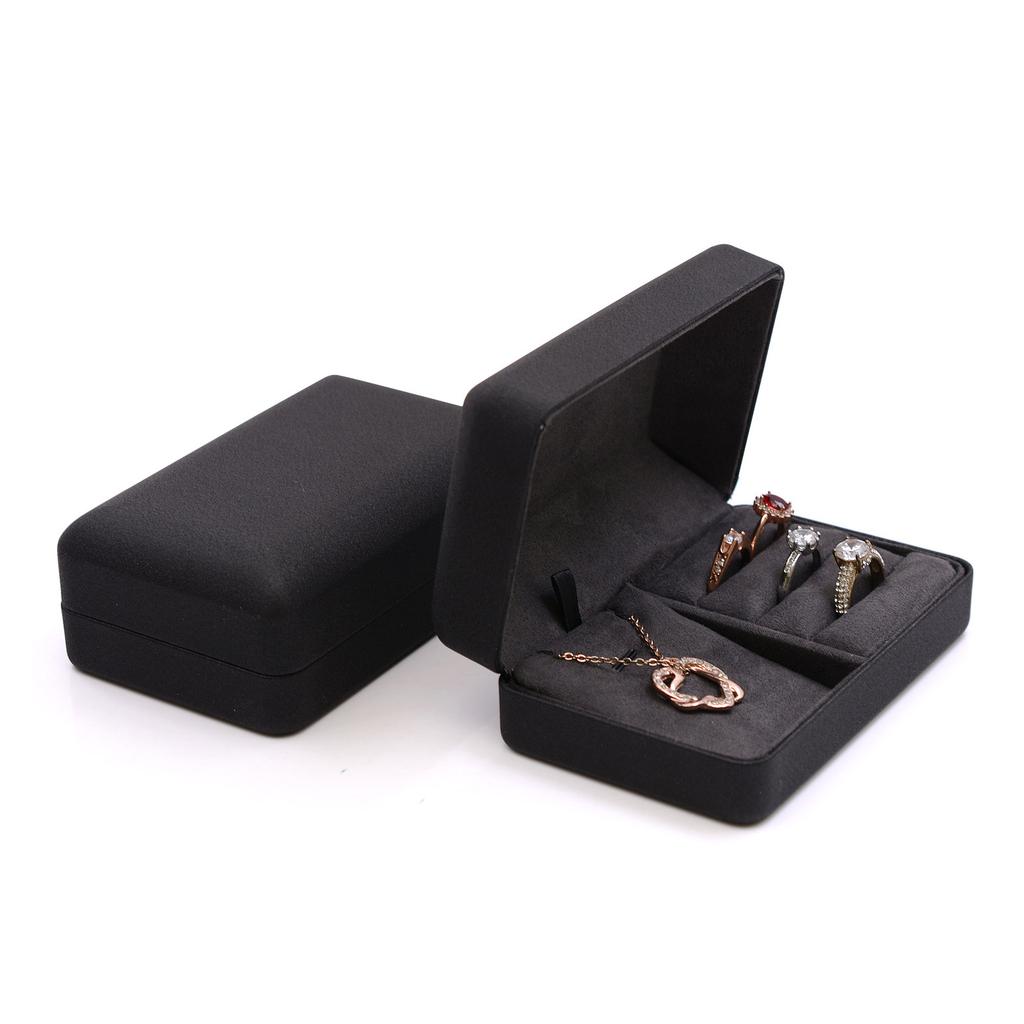 Портативная шкатулка для хранения ювелирных изделий, дорожный футляр для колец и серег, элегантный органайзер, женский футляр для хранения ожерелий, дисплей, подарочные коробки
