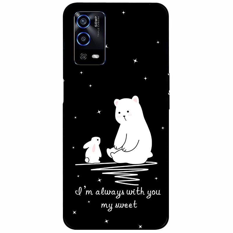 For Oppo A55 4G Case 6.51'' Soft Silicone Protective Marble Phone Cover for Oppo A55 Case TPU Funda For OPPOA55 A 55 CPH2325 Bag