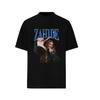 Trendy German Singer Zahide Print T-shirt Short Sleeves Cotton Oversized Merch Tee Tik Tok Ins Star Men Women Unisex Black Tees