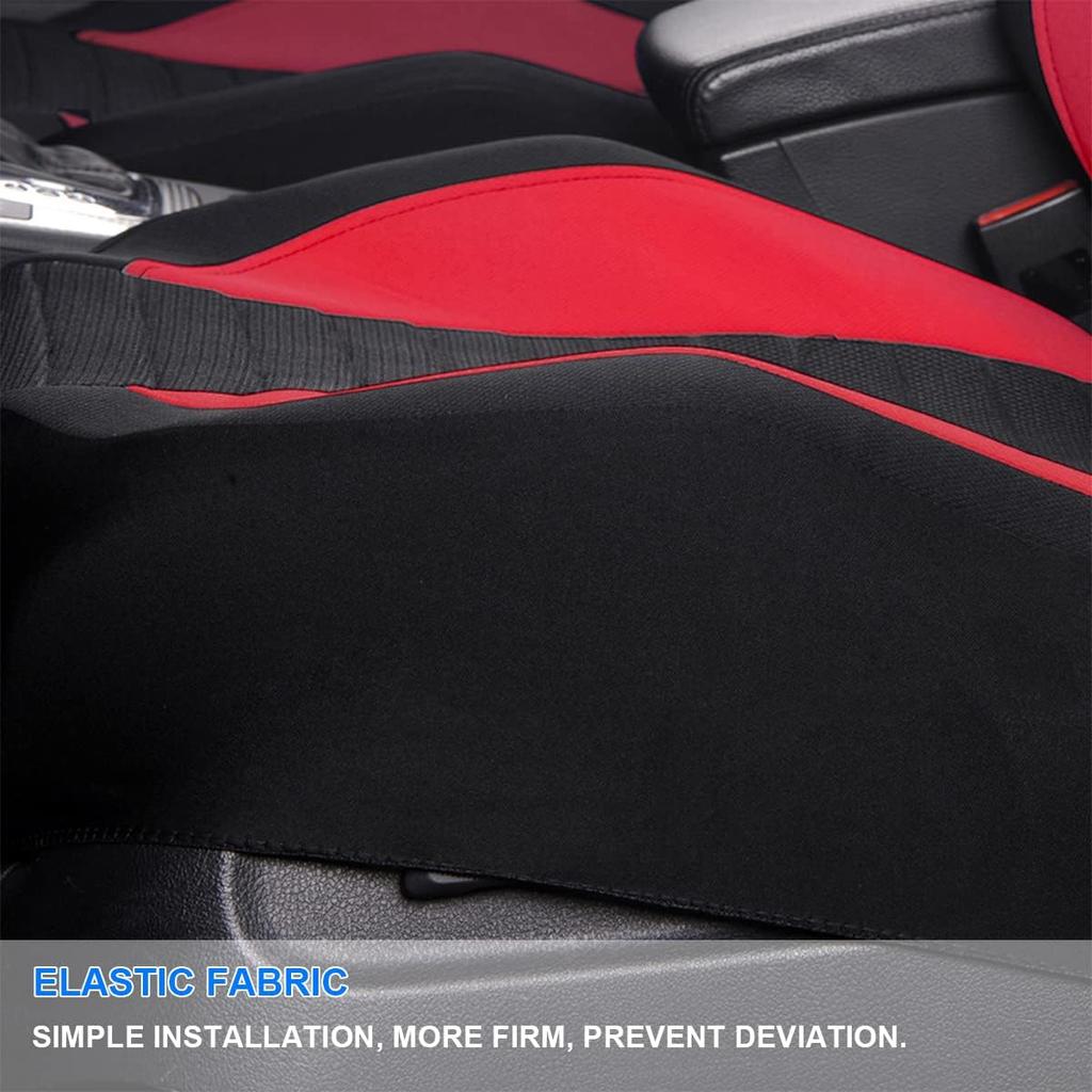 Car Front Seat Covers, Bucket One-Piece Auto Front Seat Protectors, 2PCS Premium Breathable Vehicle Seat Cushions Airbag Compatible, Car Accessories