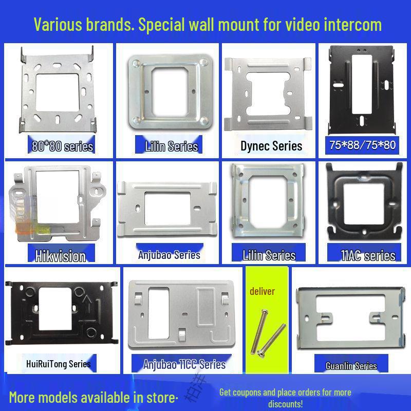 Задняя монтажная планка для видеодомофона и дверного звонка для системы контроля доступа