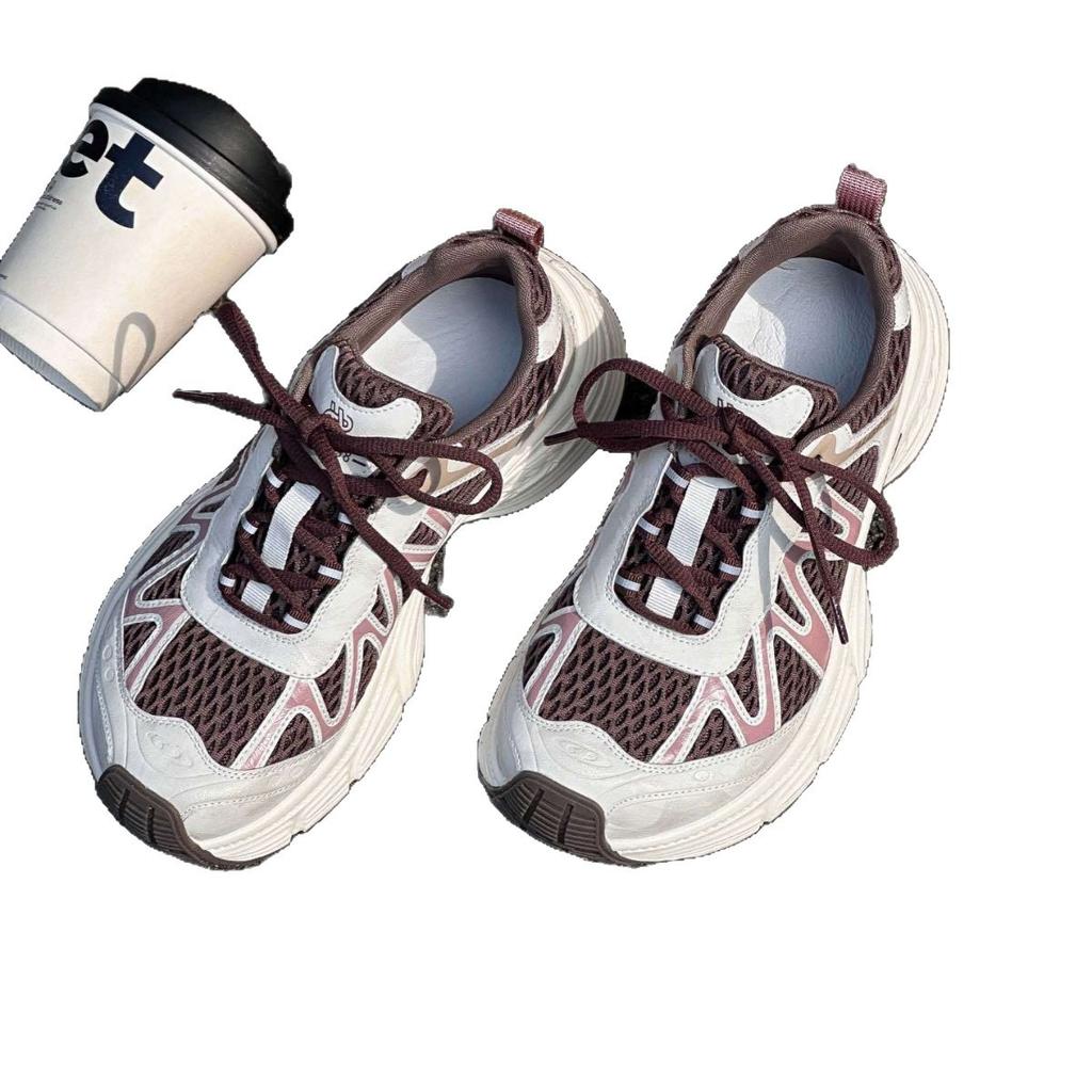 Mesh Lightweight and Versatile Dad Shoes for Women 2025 Autumn New Breathable Thick-soled Outdoor Sports and Leisure Running Shoes