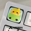 Cute Parrot Artisan Keycap Resin Custom Anime Personalized Keyboard Cap Gaming KeyCap for Mechanical Keyboard Accessories Gifts
