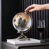 Роскошный минималистичный арт-глобус, Настольный шкафчик для вина, Декор для дома, Подарок на новоселье, Предмет для украшения гостиной