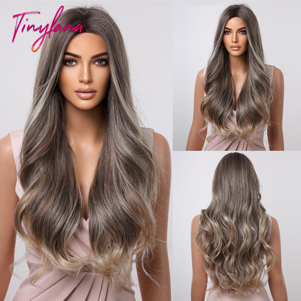 Длинные волнистые бордовые темно-красные парики из синтетических волос с пышной челкой для женщин, винно-красные объемные волны, натуральный парик для косплея на Хэллоуин