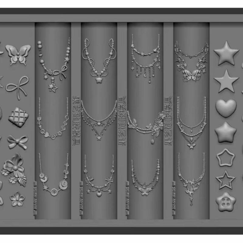 Французское кружево Цепочка Цветы 3D Акриловая форма Лебедь Украшения для нейл-арта Сделай сам Силиконовые Декорированные Шаблоны для нейл-арта Форма для ногтей Инструмент