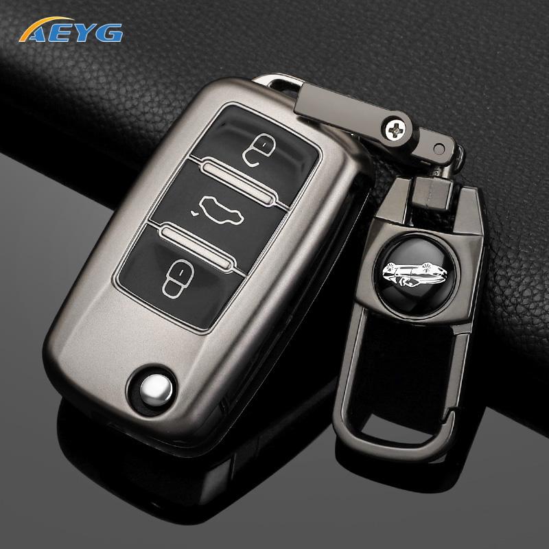 ТПУ Чехол для складного ключа автомобиля Брелок Подходит для Volkswagen Vw Polo Golf Passat Tiguan Beetle Caddy Eos Skoda Octavia Seat Leon Alte
