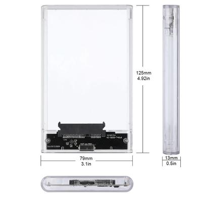 Новый 2,5-дюймовый SATA USB3.0 Мобильный Жесткий Диск HDD SSD Корпус Внешний Прозрачный Кейс