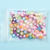 Unisex Fashion Loose Beads 100PCS Handmade Material Acrylic Beads Handcraft 10mm Beads for DIY Heart Star Beads Jewelry Making Accessories