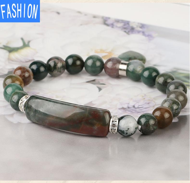 8 мм индийский браслет из агата, йога, медитация, простое лечение чакр, хрустальный браслет, подарок унисекс