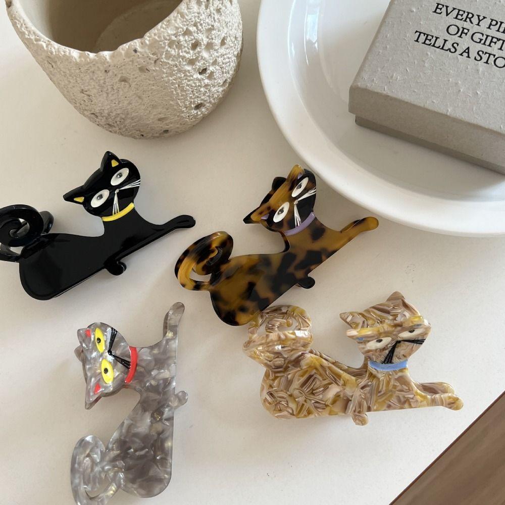 Acetic Acid Acetate Cat Hair Claw Cartoon Shark Clip Fashion Animal Hair Clip Female