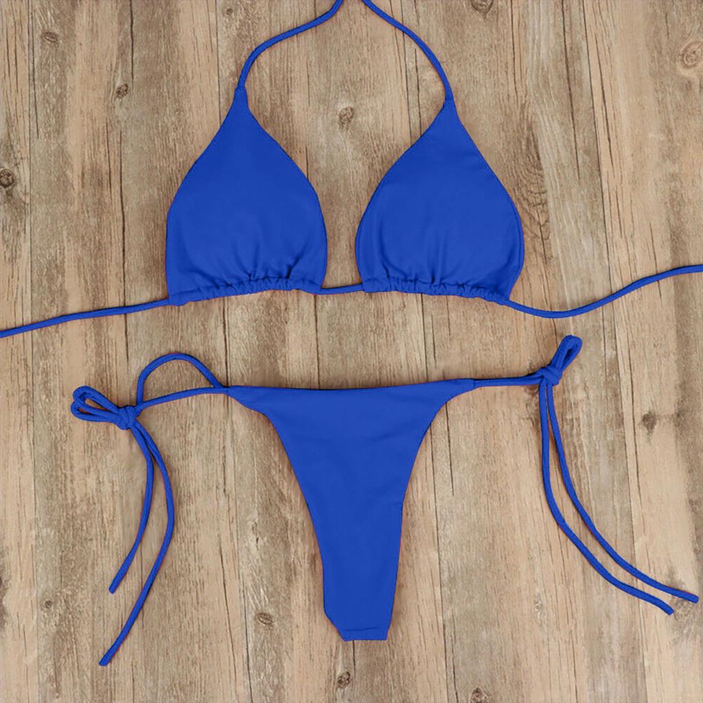 Summer Sexy Women Sports Swimsuit Sexy Bikini Lingerie (No Padding)