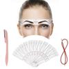 Cosmetics With Strap Eyebrow Razor Easy To Draw Eyebrow Stencil Template Eyebrow Shaper Kit