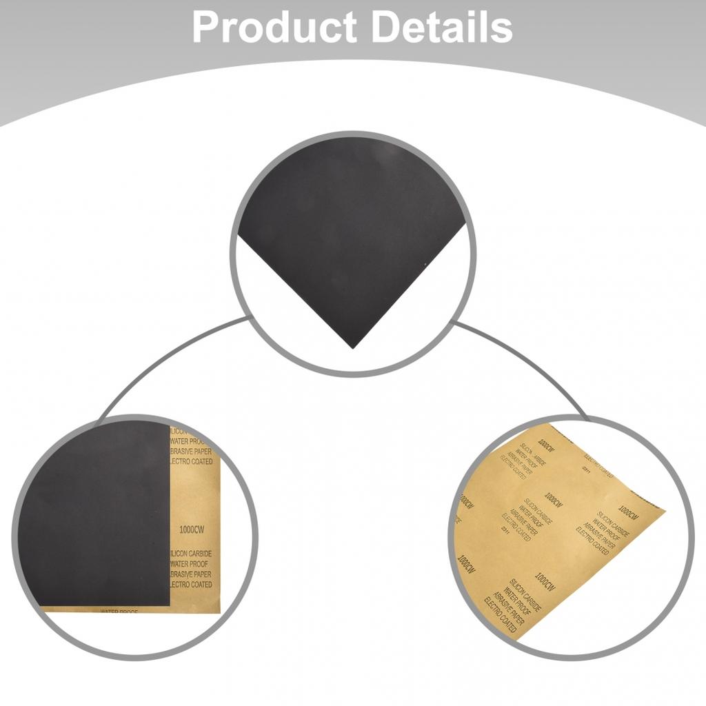 Высокопроизводительная водостойкая наждачная бумага зернистость 1000 7000 для металла и пластика