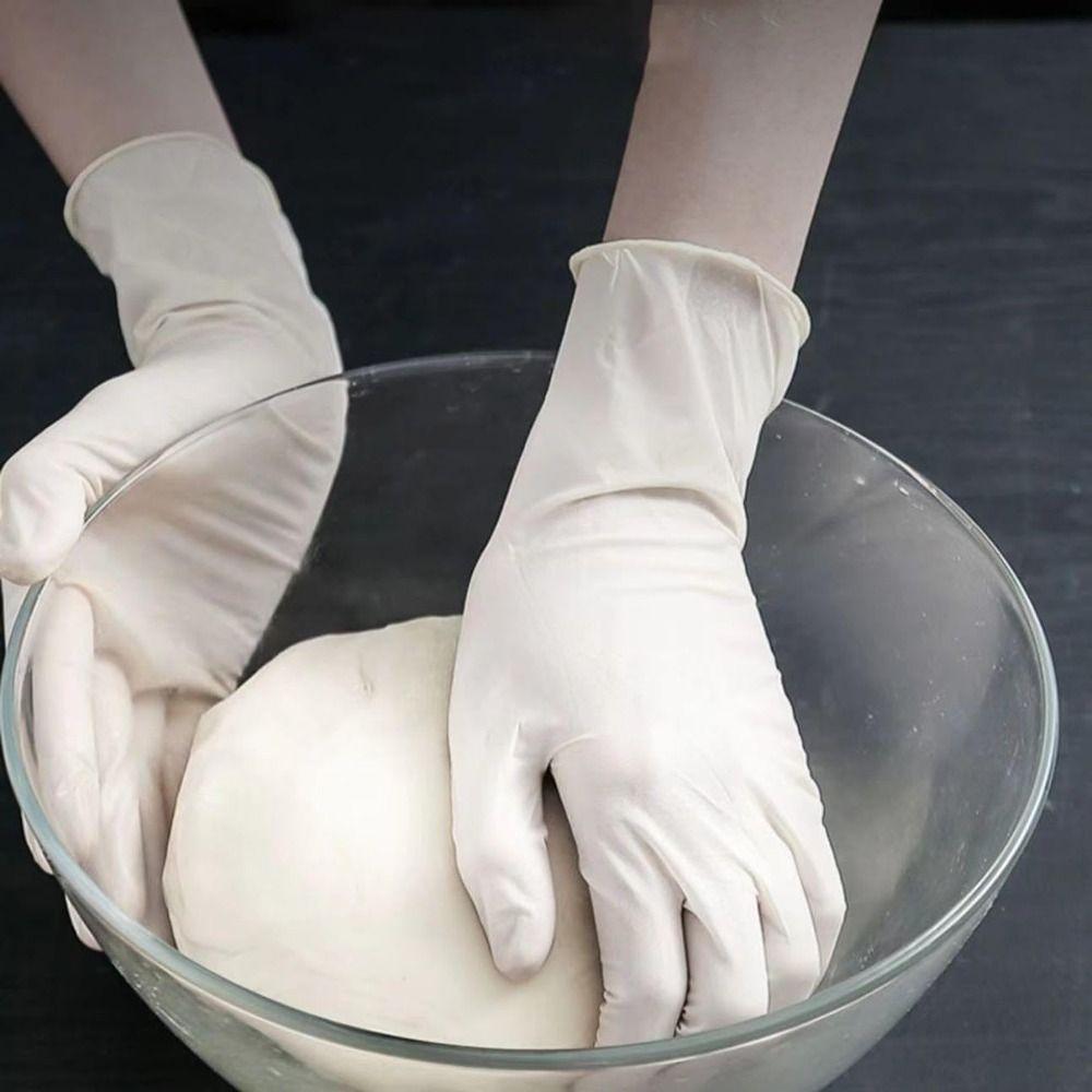 100pcs Food Safe Nitrile Gloves Powder Free Rubber Gloves for Cleaning Cooking
