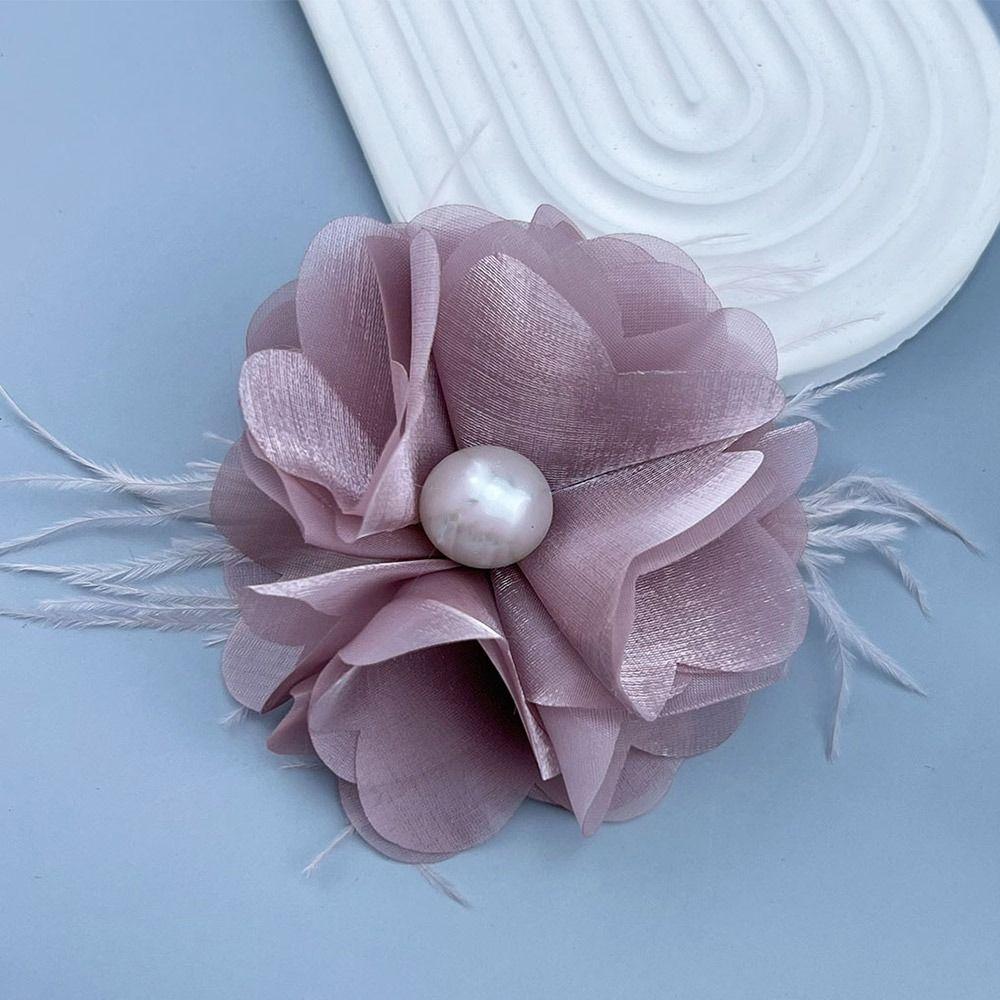 Тканевые аксессуары ручной работы Большая цветочная брошь для костюма, свитера, пальто, тканевые художественные булавки для лацканов, корсаж