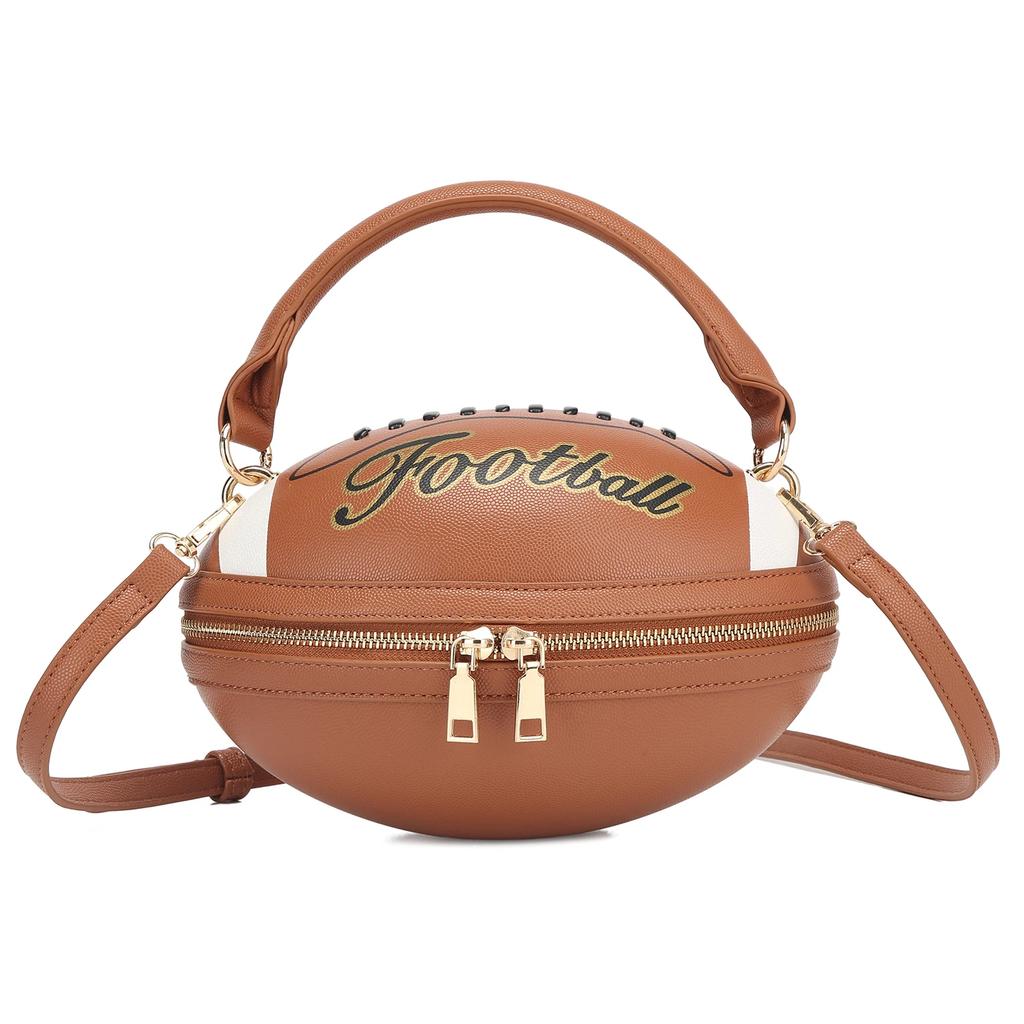 American Football Crossbody Bag for Women Girl’s Shoulder Bags Rugby Purses Designer Ball Novelty Handbags