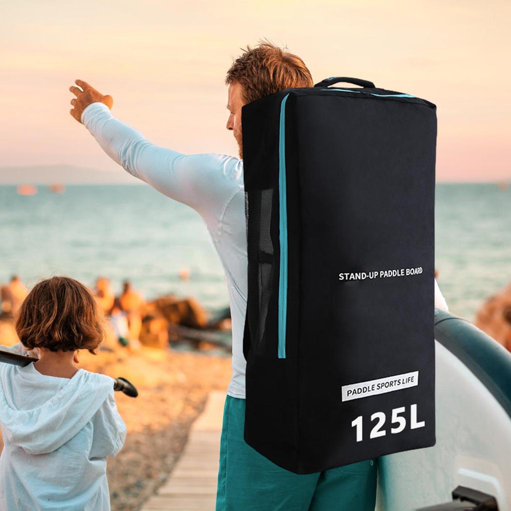 125 л Надувная сумка для паддлборда Мягкий чехол из пены Сумки для паддлборда Сухой мешок для каякинга Рюкзак Доски для гребли стоя