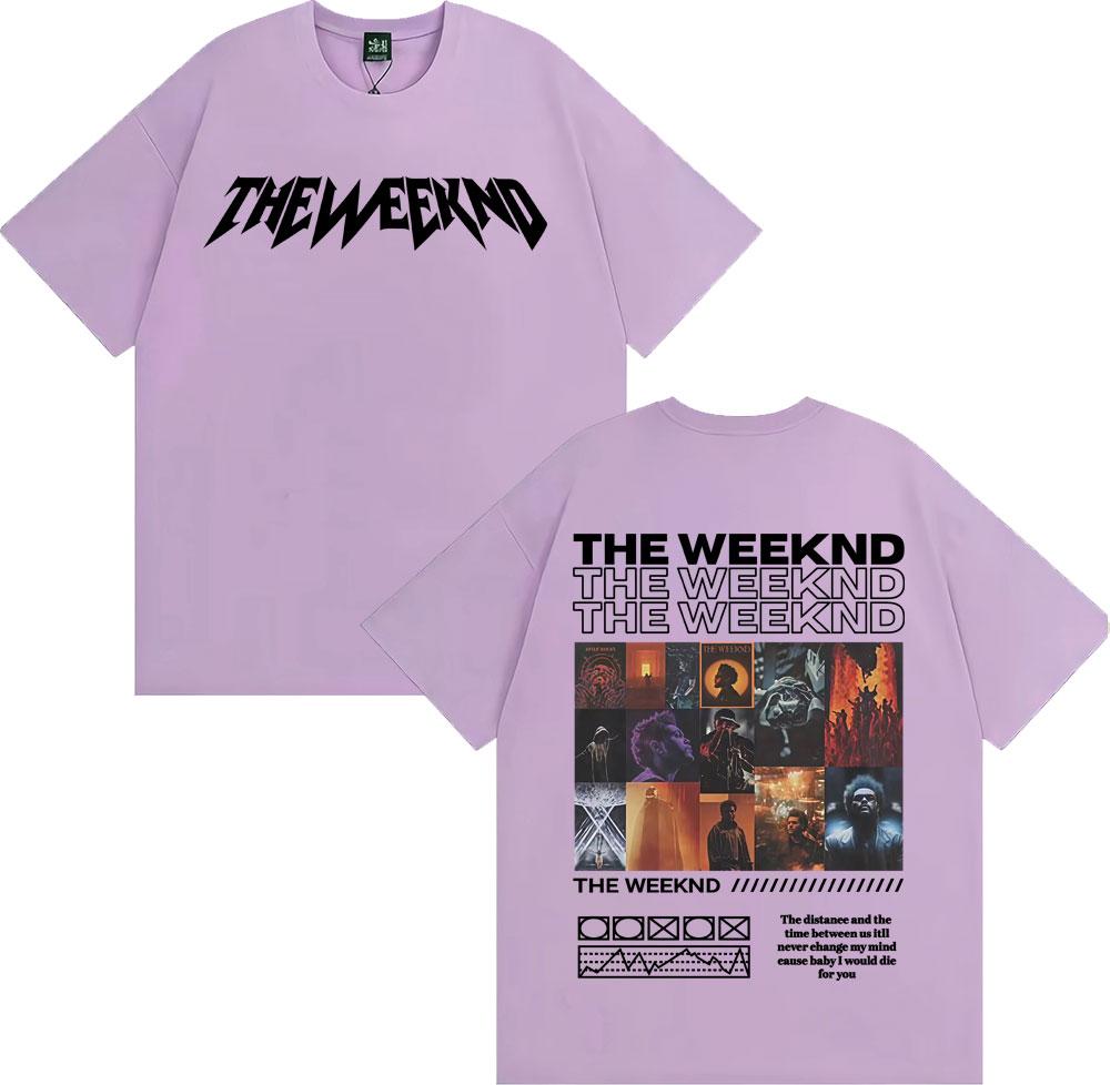 The Weeknd After Hours Til Dawn Album Cover Tee Shirt Men Women Harajuku Fashion Gothic T-shirt High Quality 100% Cotton T Shirt