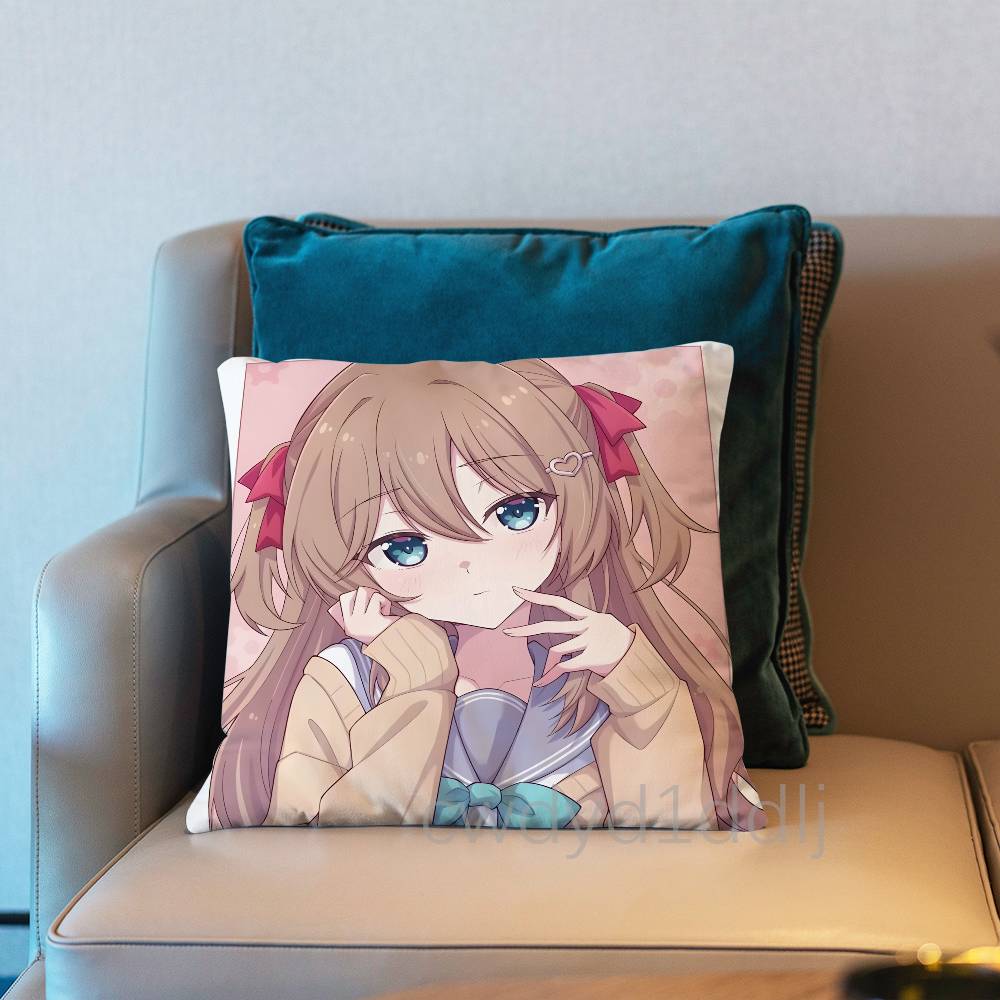 Чехол на подушку Neuro Sama Vtuber Чехол для подушки Декор Наволочка Печатный чехол на подушку Для дивана