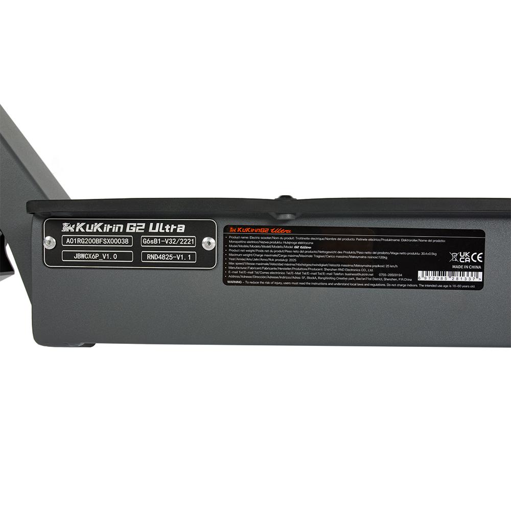 Электросамокат Kukirin G2 Ultra 10-дюймовое колесо Мотор 800 Вт x 2 Двойные дисковые тормоза 48 В 18 Ач Светодиодный дисплей Складной электросамокат Макс. нагрузка 120 кг