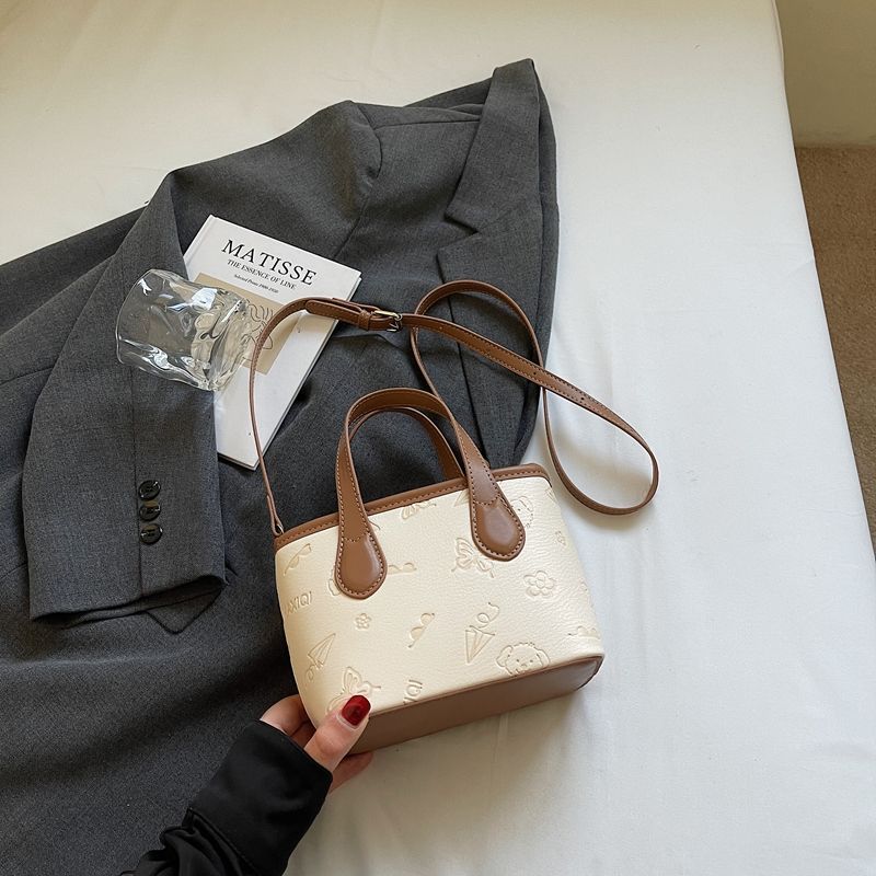 This Year's Popular Contrasting Small Bag Women's 2025 New Spring and Summer Crossbody Bag Super Hot Embossed Handbag Shoulder