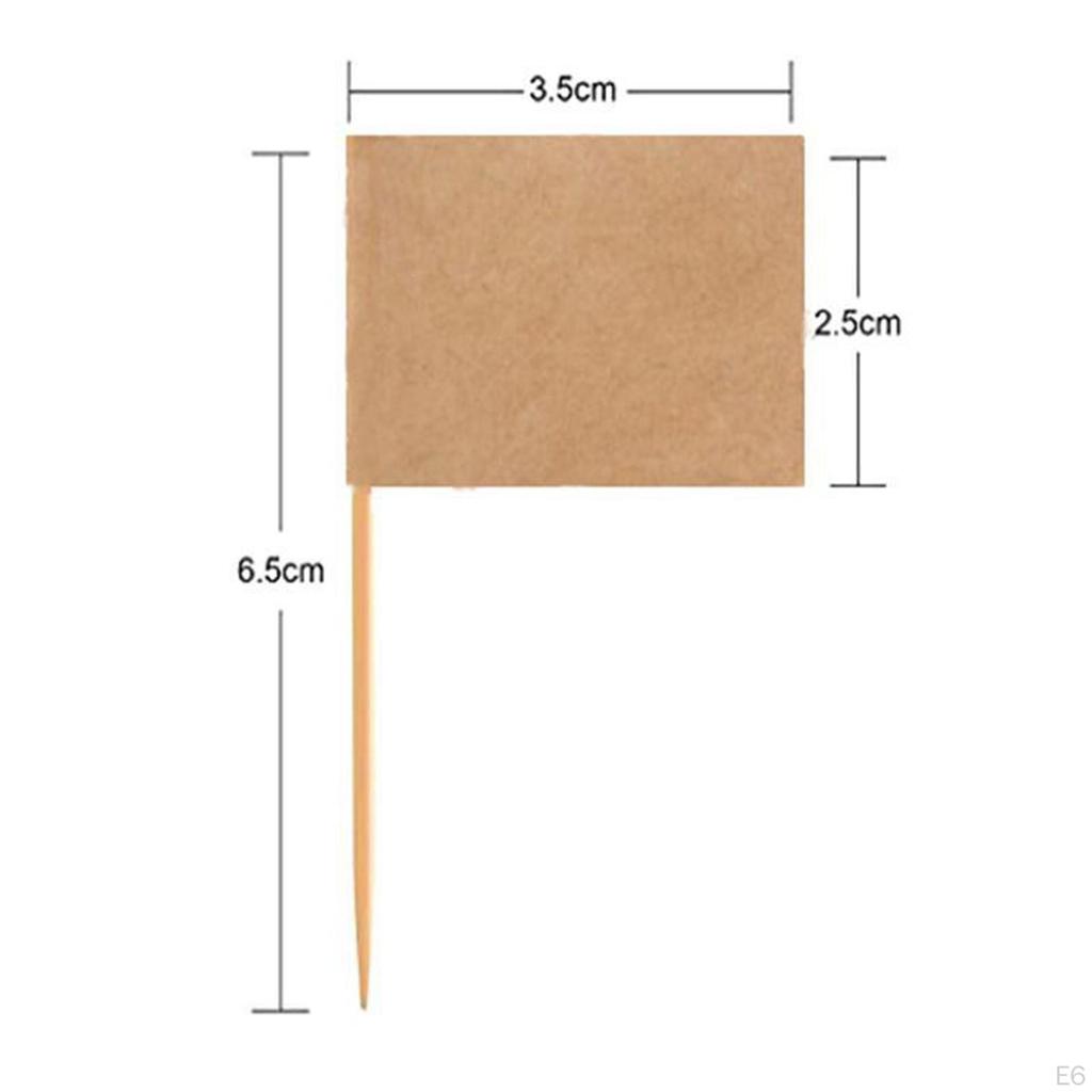 Creative Cupcake Topper Flag Food Cake Decorative Cheese Markers Party Supplies Flag, for