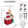 4.92FT Inflatable Toy Snow Globe Santa Reindeer Festive Holiday Gift Xmas Decorations for Yard Christmas Supplie Home Decoration